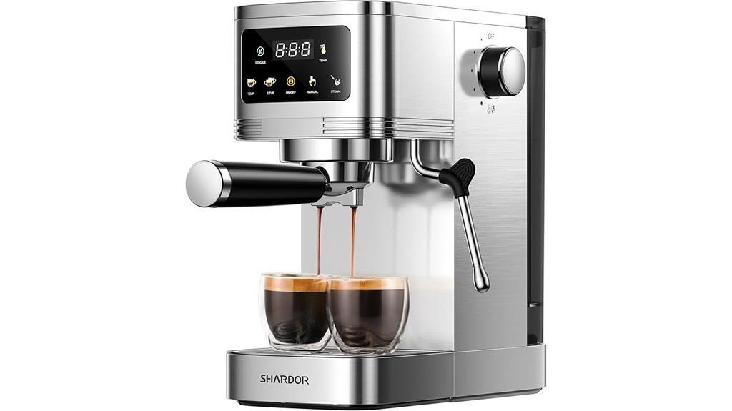 20 bar touchscreen espresso machine