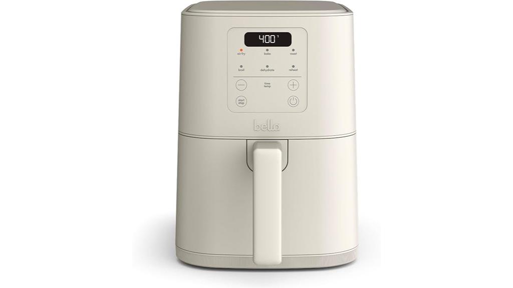 bella 4qt oatmilk fryer