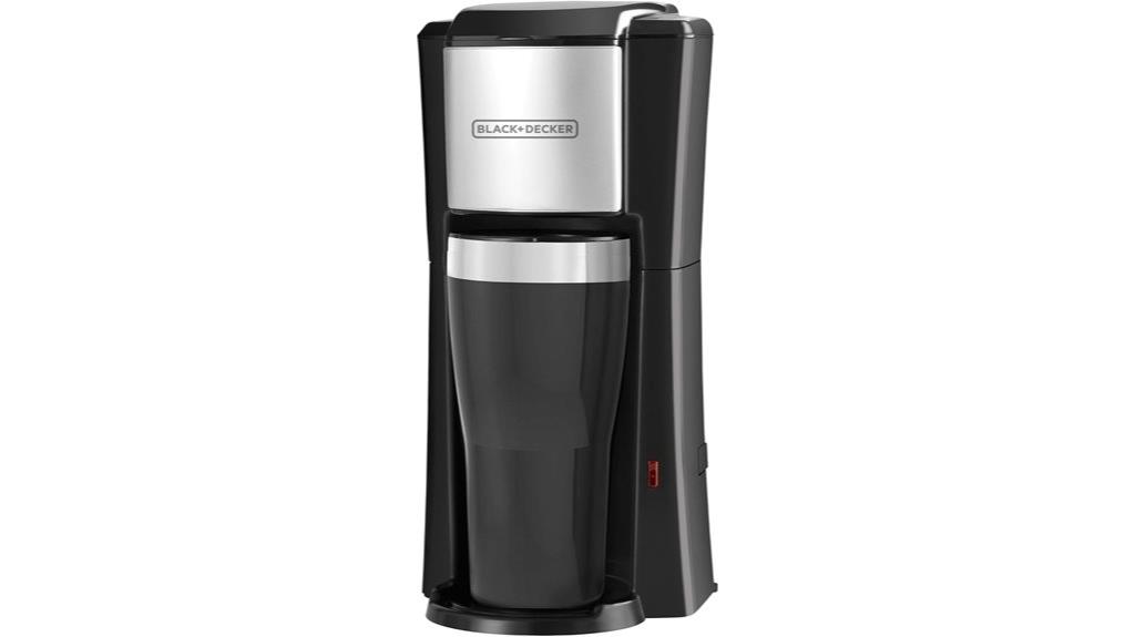 black single serve coffeemaker