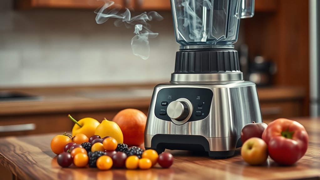 blender motor overheating warning