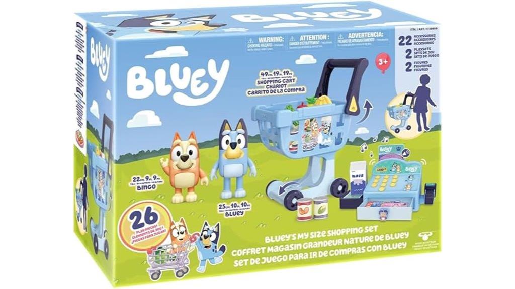 bluey children s shopping set