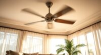 ceiling fans create wind chill