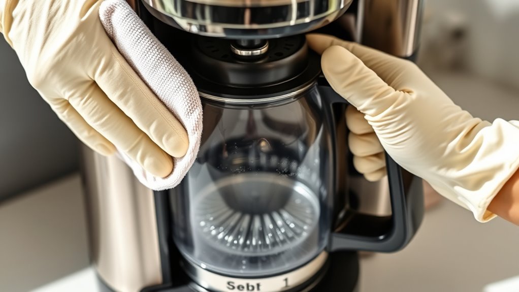 clean exterior and carafe