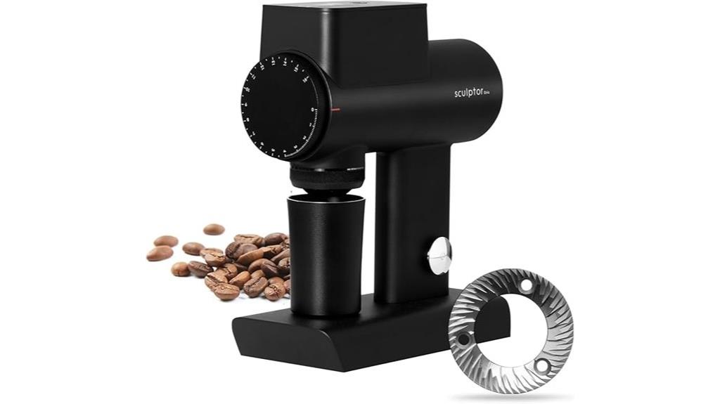 compact flat burr grinder