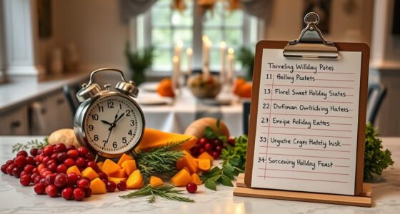 coordinate holiday meal timing