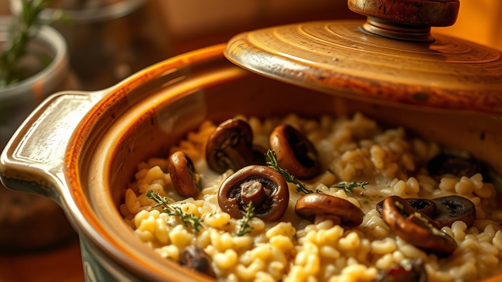 creamy wild mushroom risotto