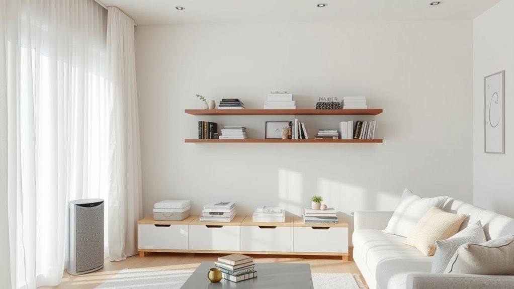 declutter organize prevent dust