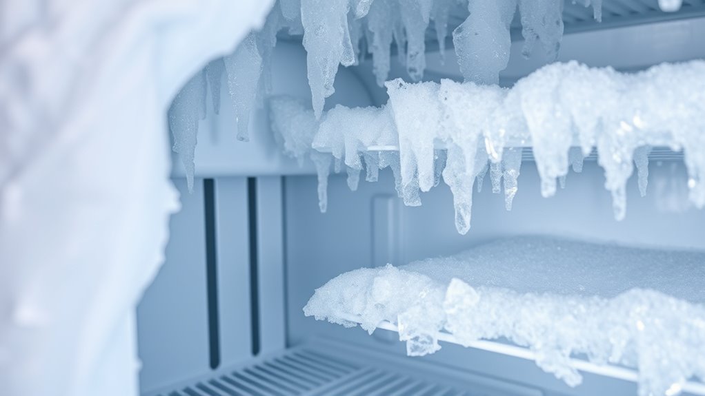 defrost freezer when necessary