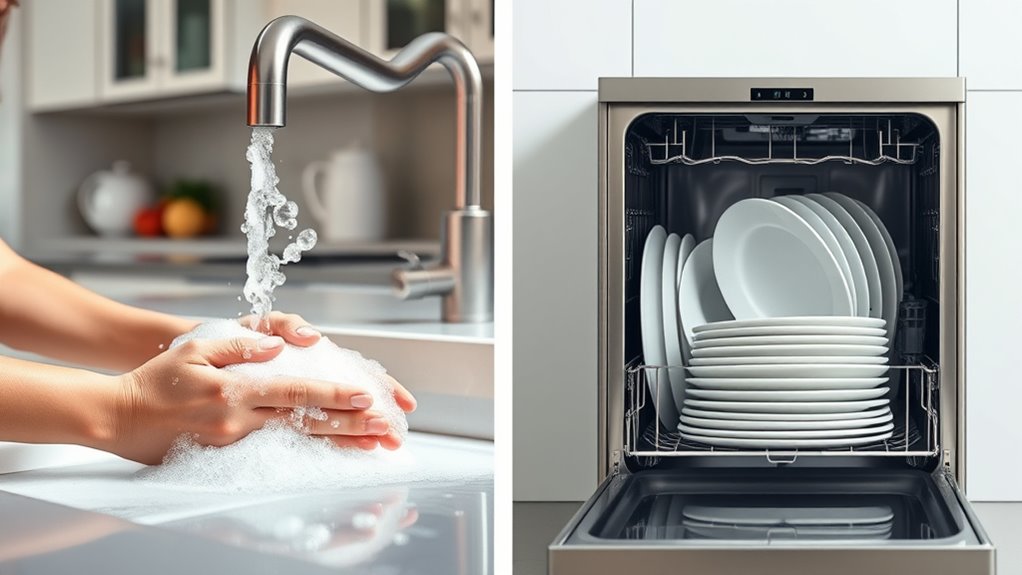 dishwasher conserves water