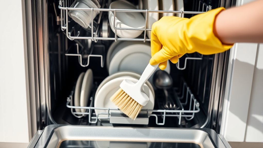 dishwasher deep cleaning steps