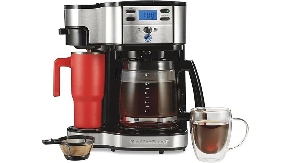 dual function programmable coffee maker