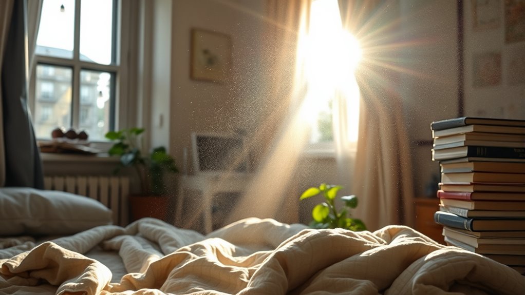 dust accumulation in rooms