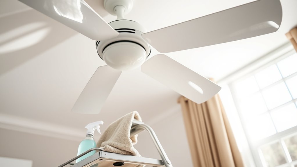 dust free ceiling fan cleaning