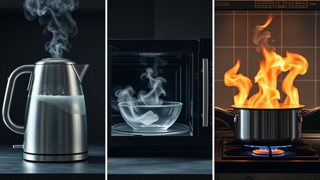 efficient quick safe water boiling