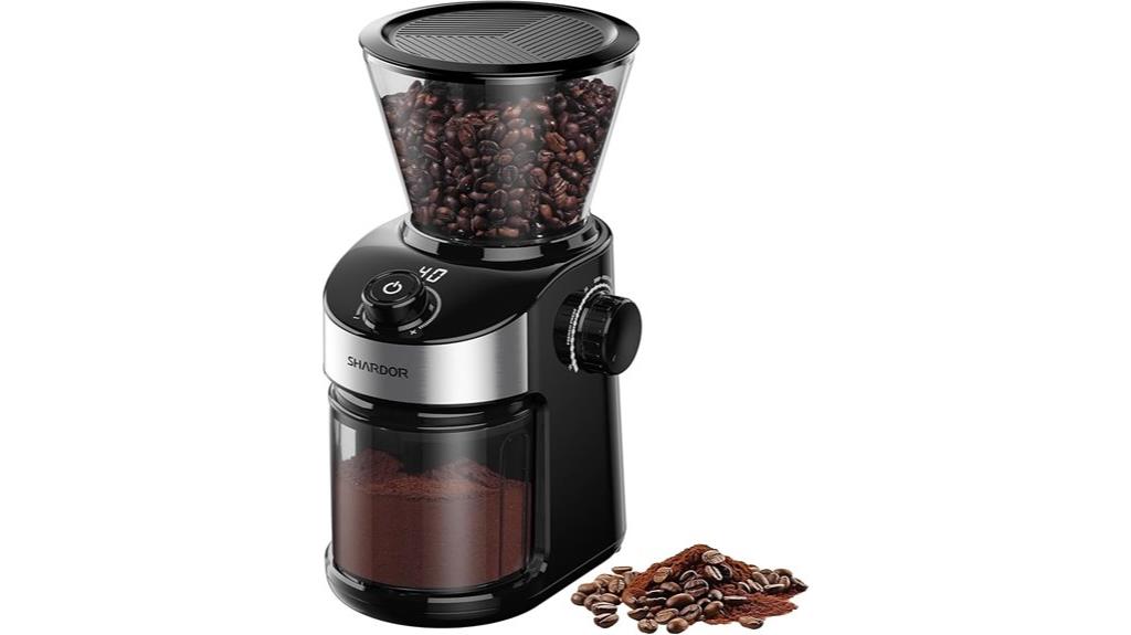 electric burr coffee grinder