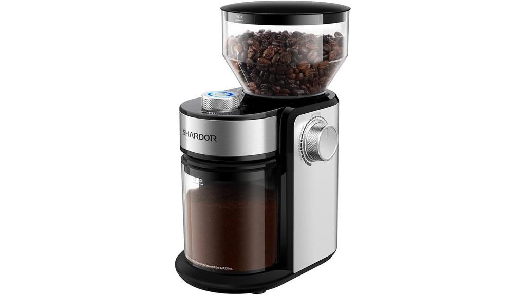 electric burr grinder 16 settings