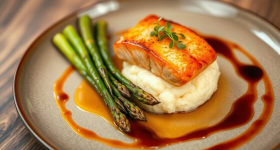 elegant artistic food arrangement