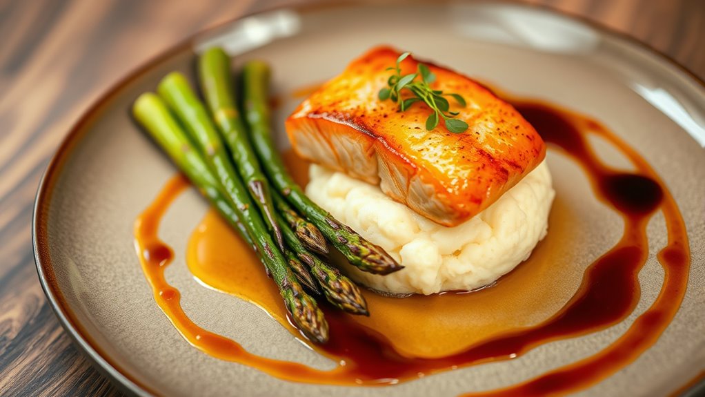 elegant artistic food arrangement