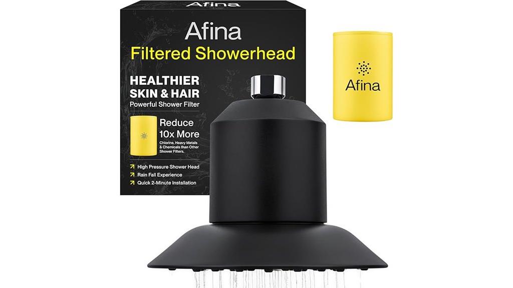 filtered shower head with softener