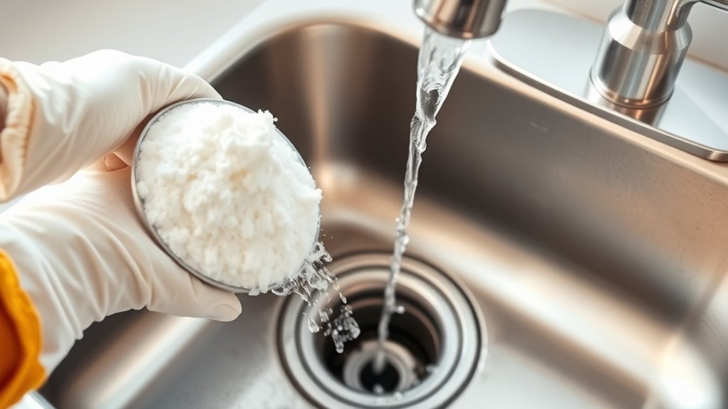flush disposal with baking soda
