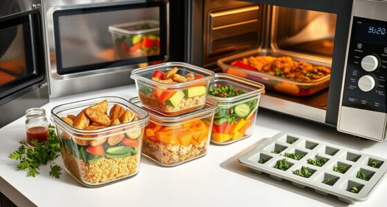 freezing and microwaving meals