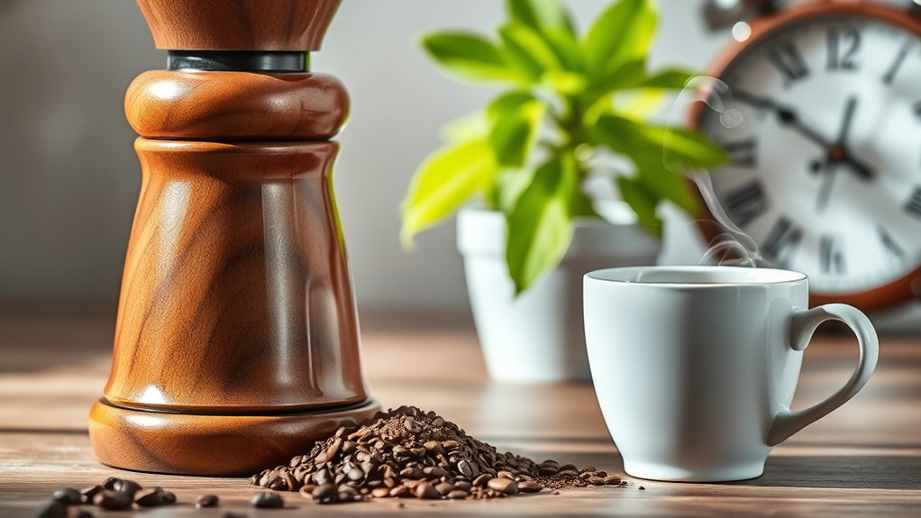 fresh coffee grounds daily