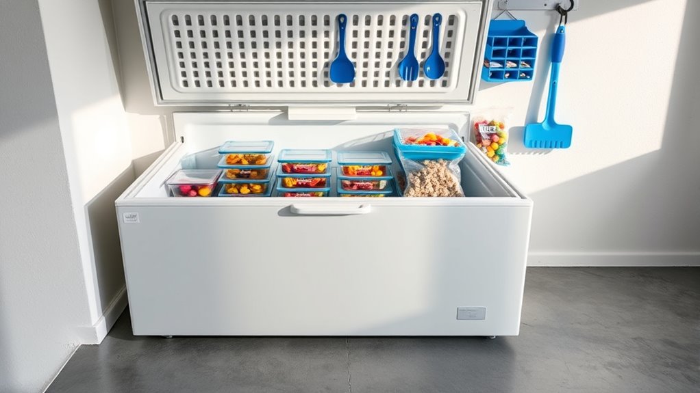 garage freezer cleaning tips