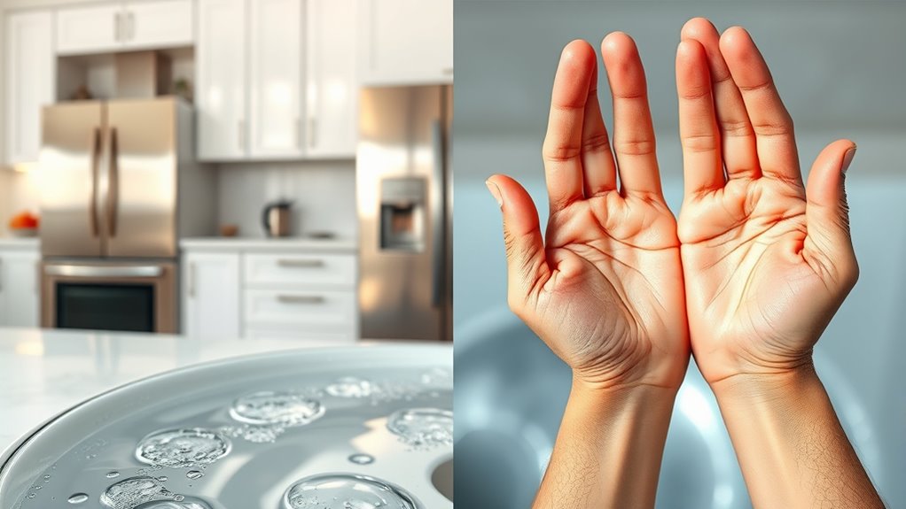 hard water causes buildup