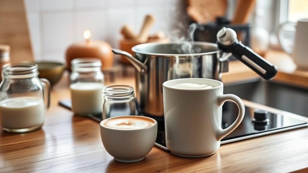 homemade milk frothing methods