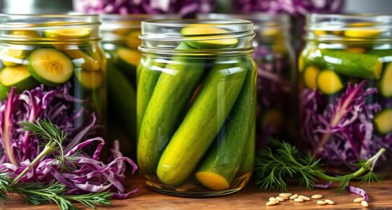 homemade sauerkraut pickle fermentation