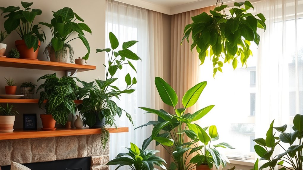 houseplants increase indoor humidity