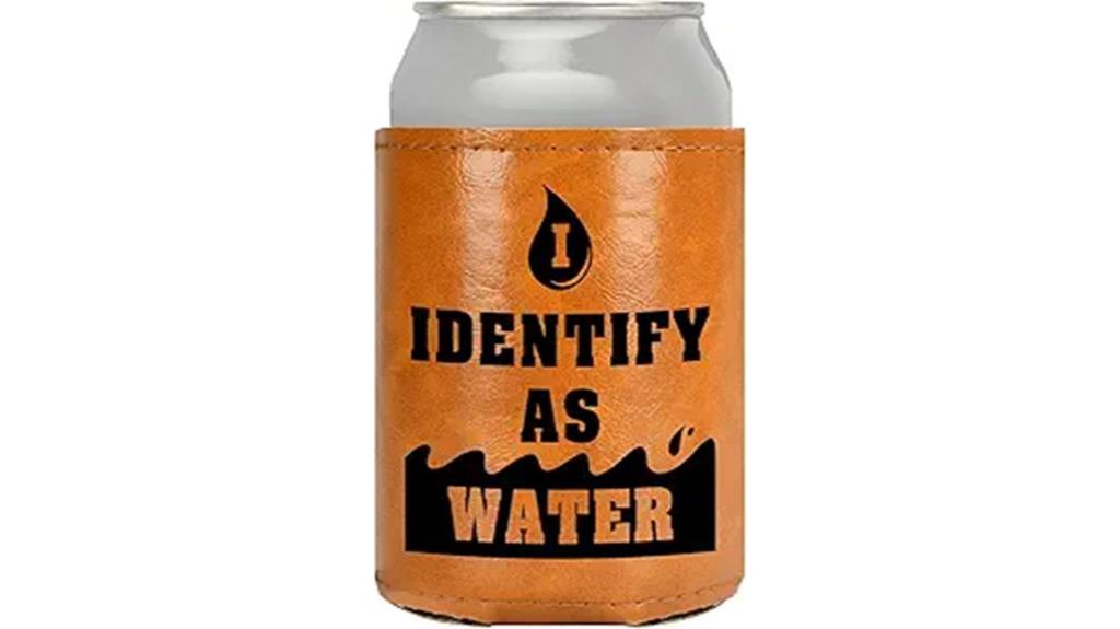 leather men s can cooler