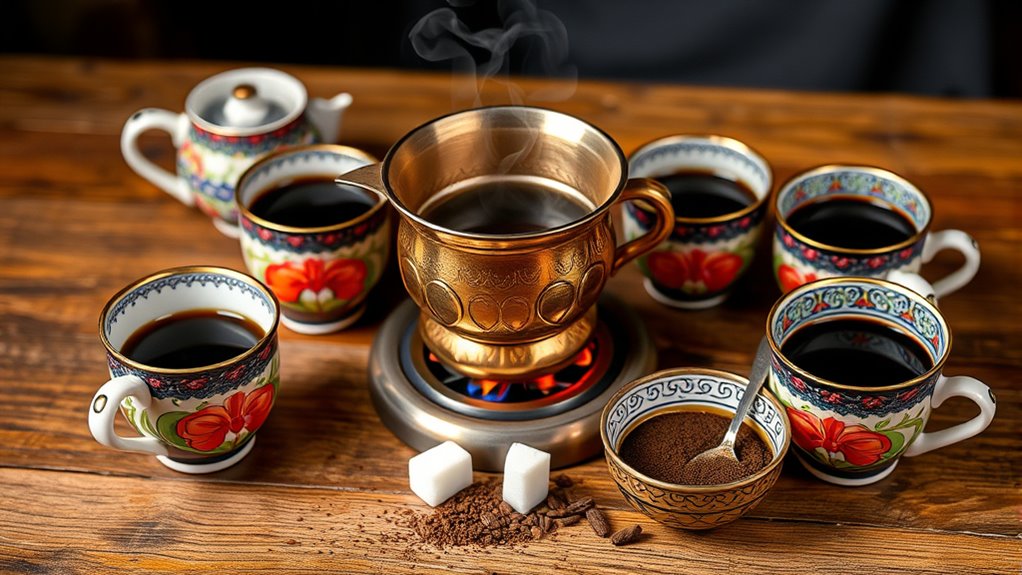 master turkish coffee brewing