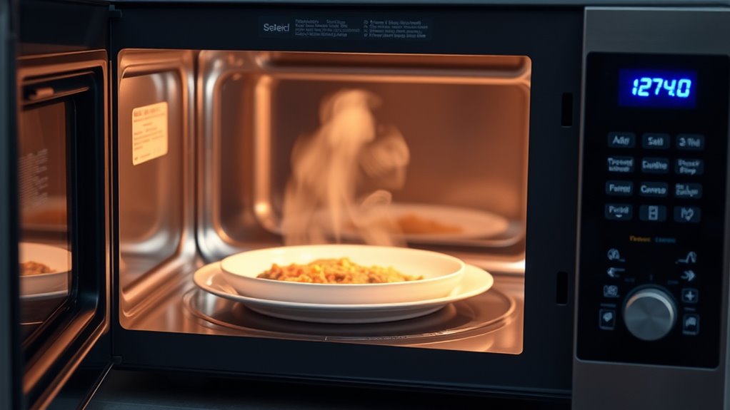 microwaves heat food efficiently
