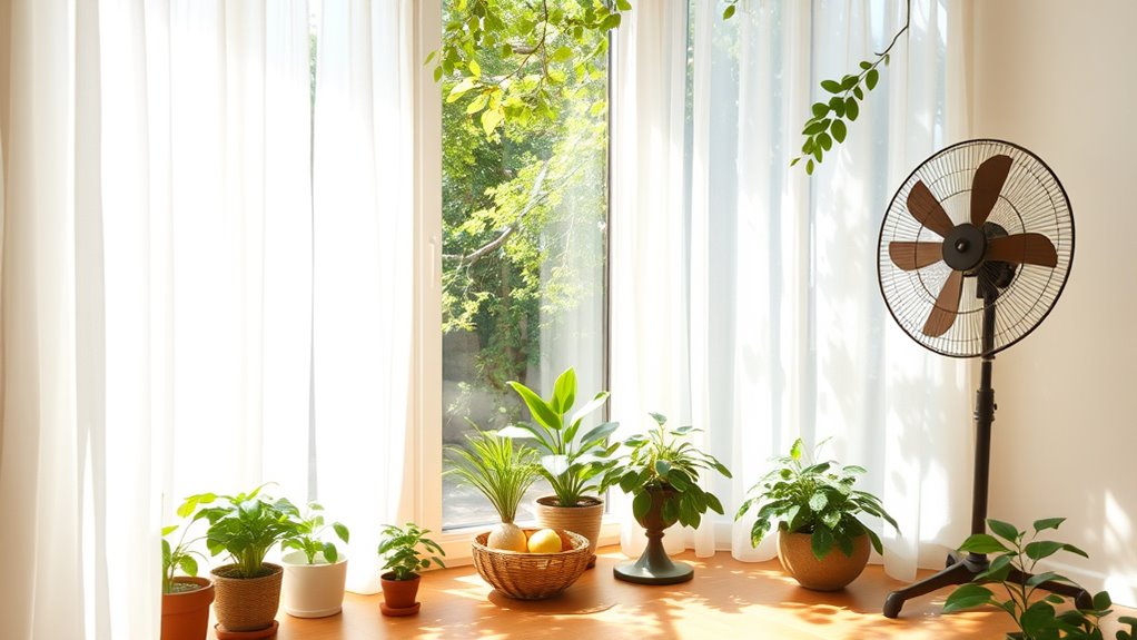 natural cooling and shading