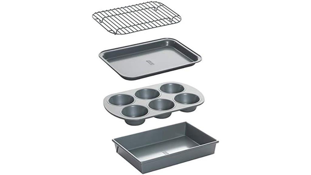 non stick toaster oven set