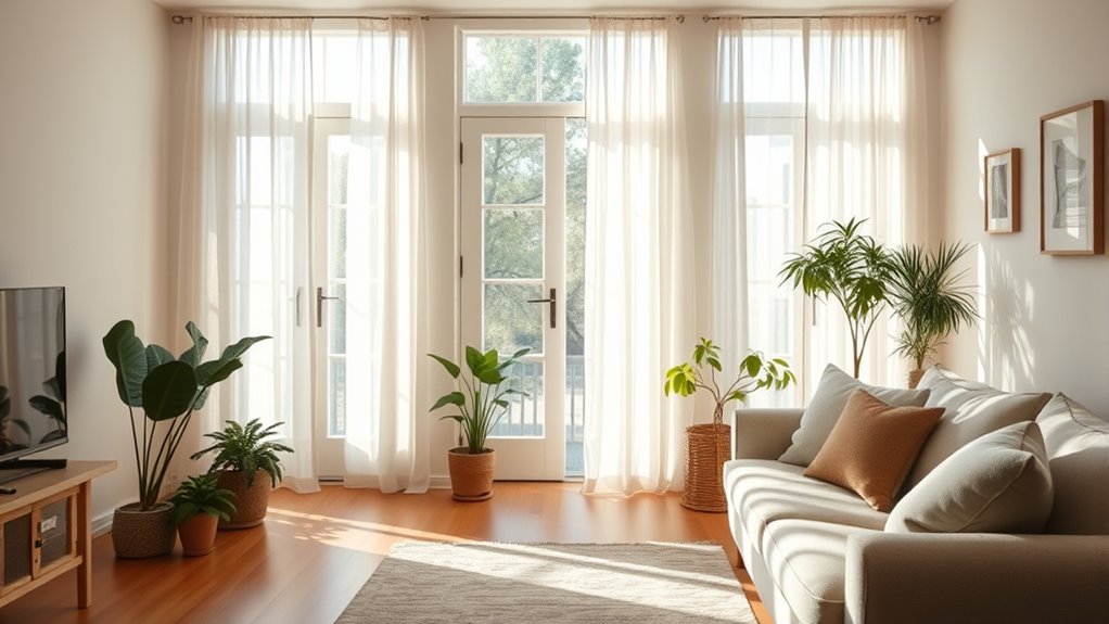 open doors for air circulation