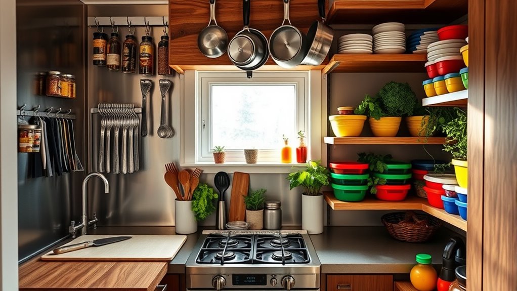 optimize small kitchen storage