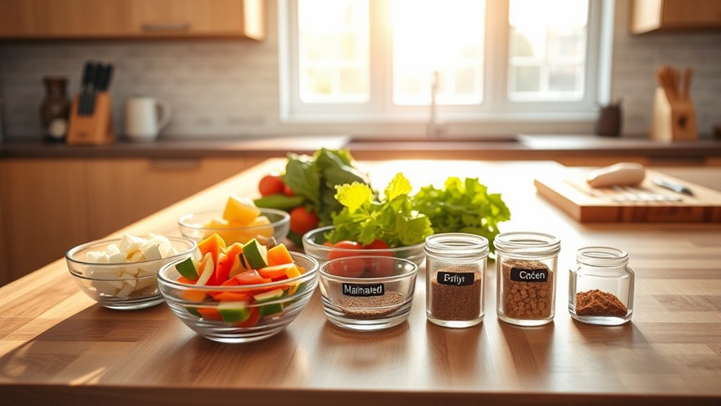 prep ingredients in advance