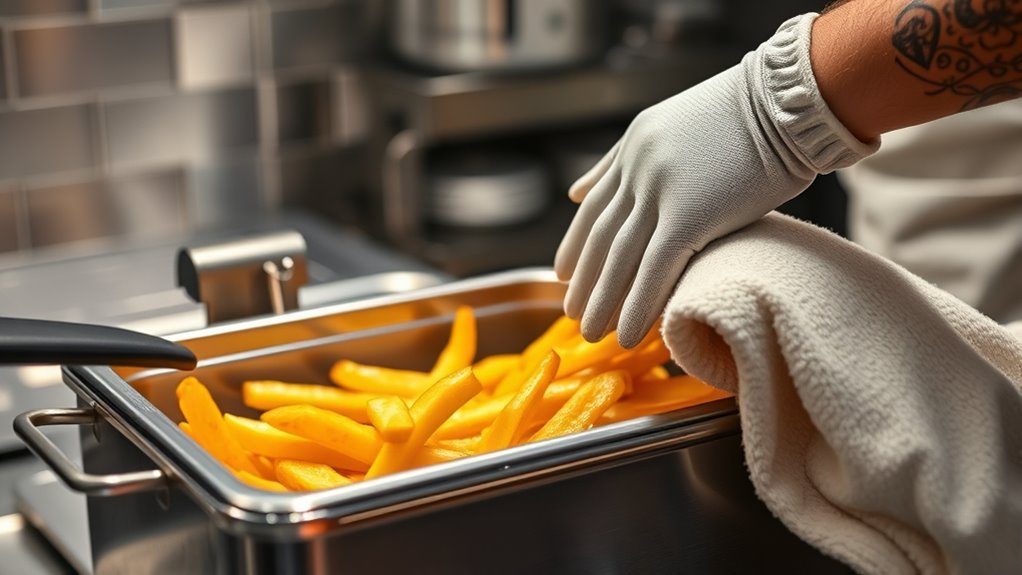 prevent oil splatter accidents