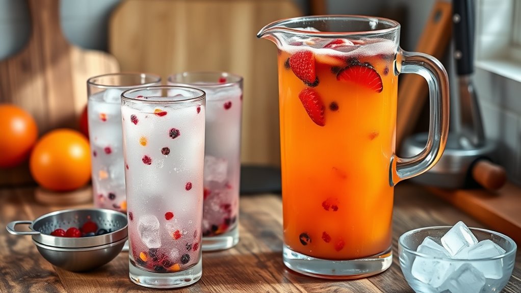 proper juice serving and storage