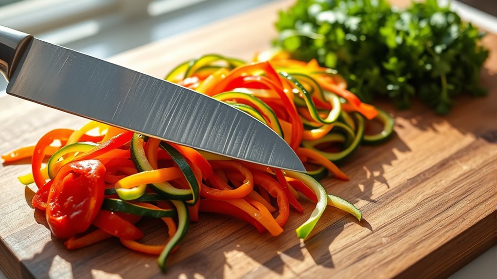proper vegetable chopping technique