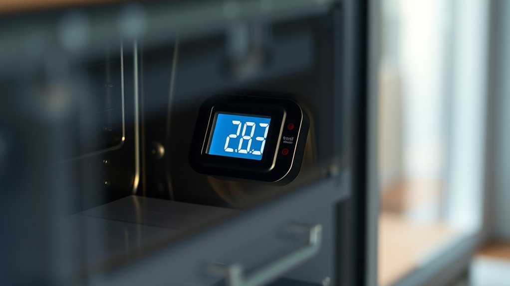 read thermometer at eye level