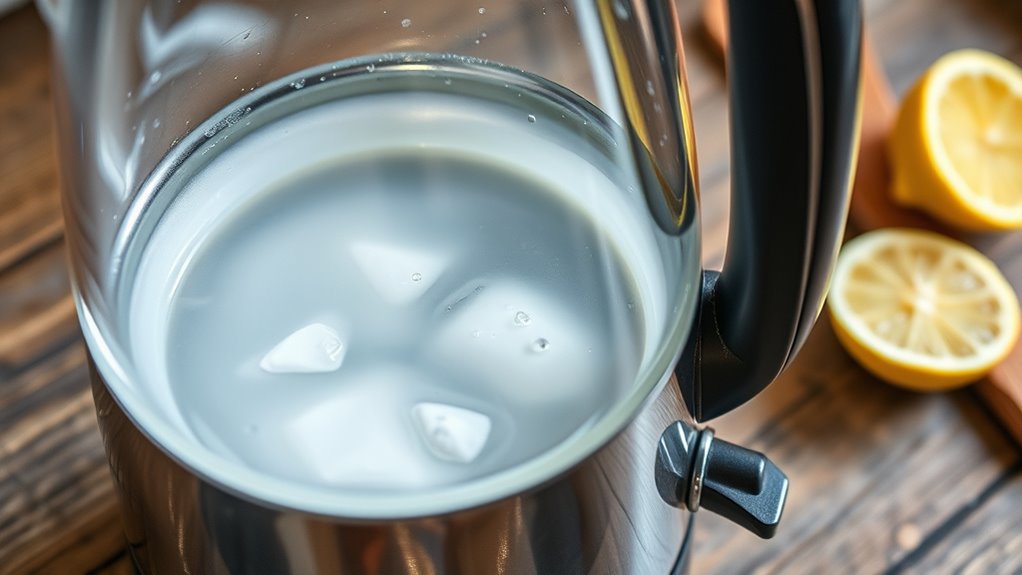 remove limescale from kettle