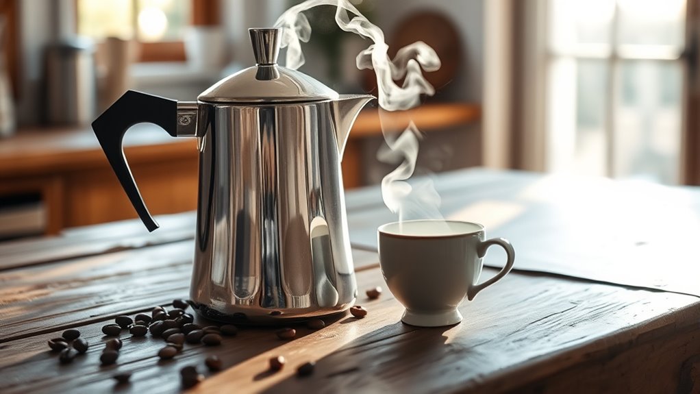 rich robust coffee brewing