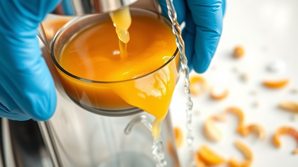 rinse juicer immediately after