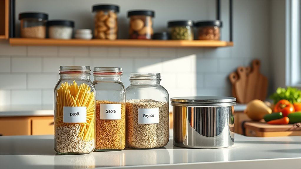 secure airtight food storage