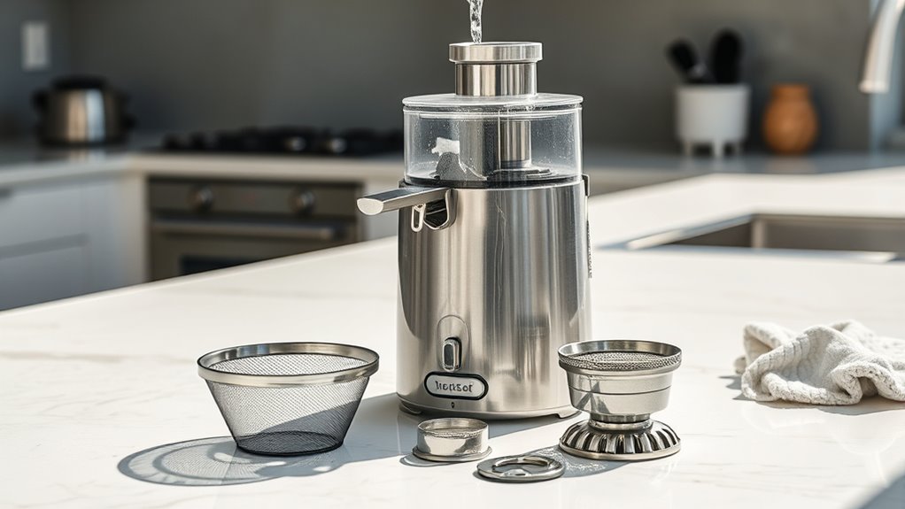 secure precise juicer assembly