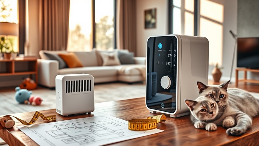 select appropriate purifier size