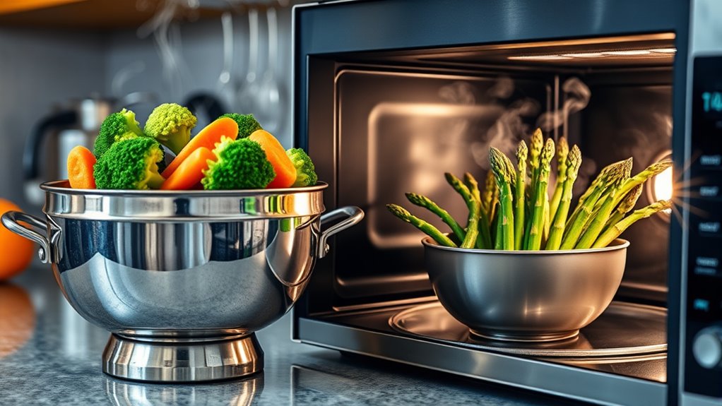 select fresh evenly cooked vegetables